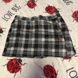 Plaid skort